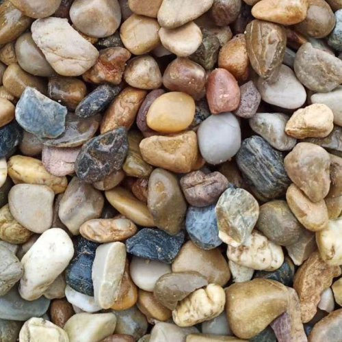 Mixed color Natural river pebble stone Factory sale directly
