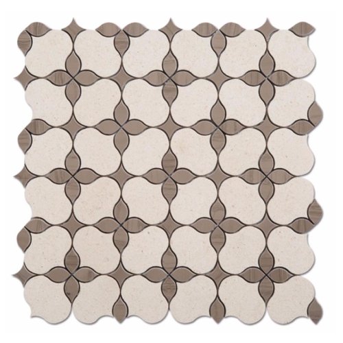 Hexagon marble mosaic tiles for wall