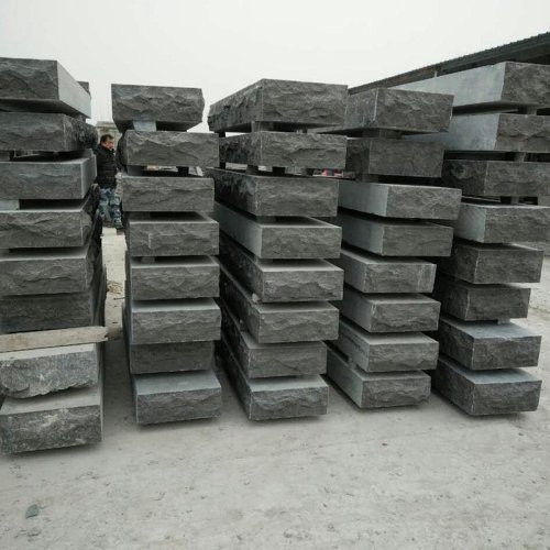 Blue stone stair treads outdoor natural split China blue limestone balustrade stair case Steps whole sale factory sale
